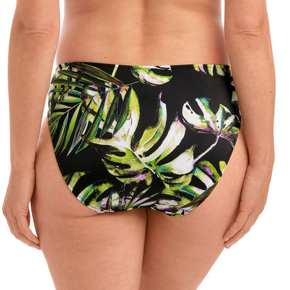 Fantasie Palm Valley Mid Rise Bikini Brief - Black