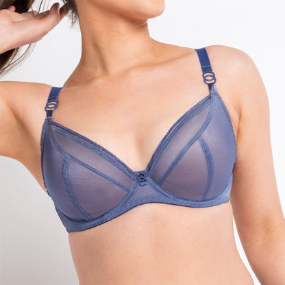 Curvy Kate Lifestyle Plunge Bra - Slate Blue