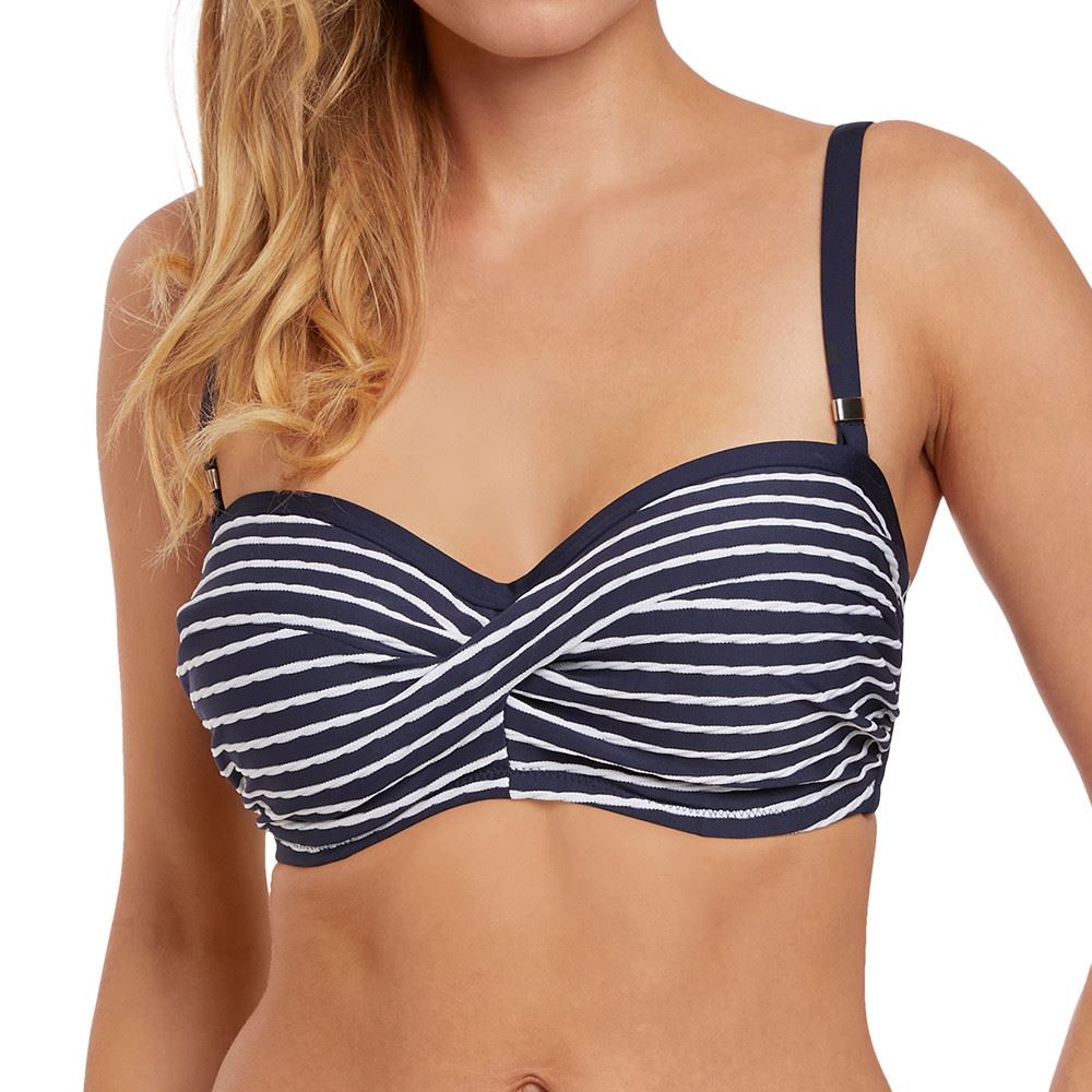Fantasie San Remo Twist Bandeau Bikini Top - Ink