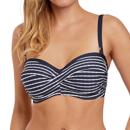 Fantasie San Remo Twist Bandeau Bikini Top - Ink