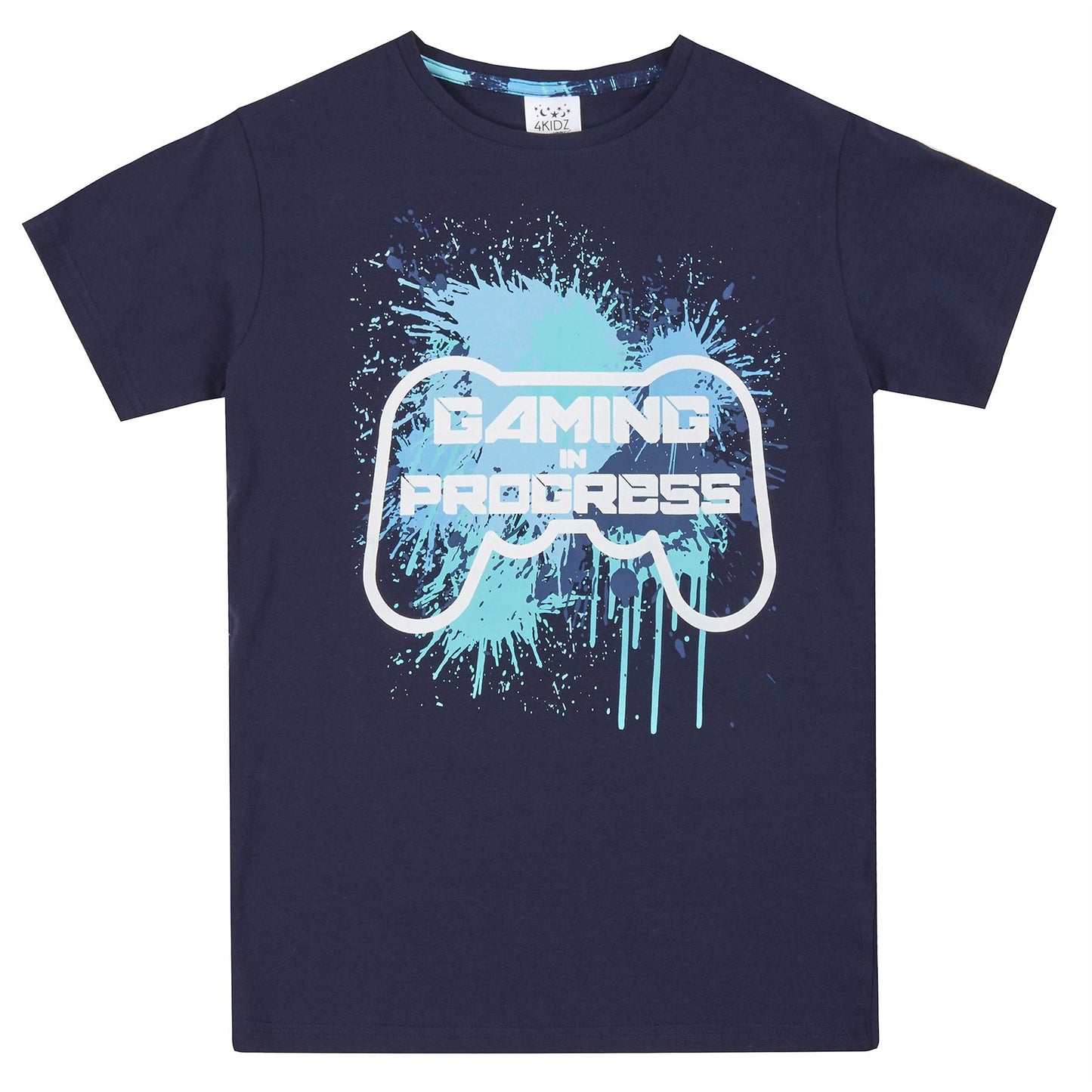 4Kidz Kids 'Gaming In Progress' Pyjamas - Blue