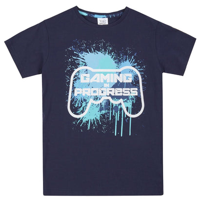 4Kidz Kids 'Gaming In Progress' Pyjamas - Blue