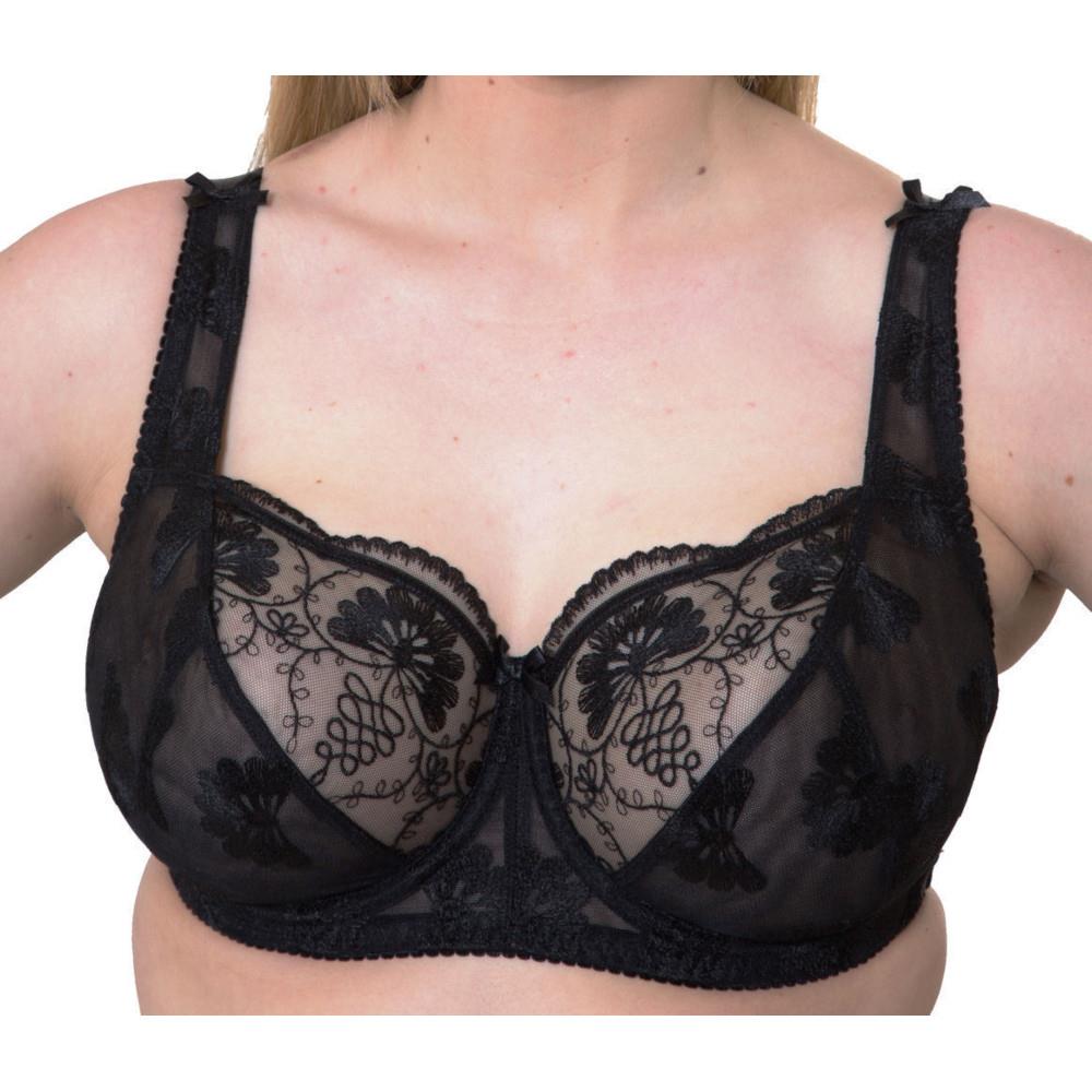 Gemm Full Cup Lace Bra - Black Gemm