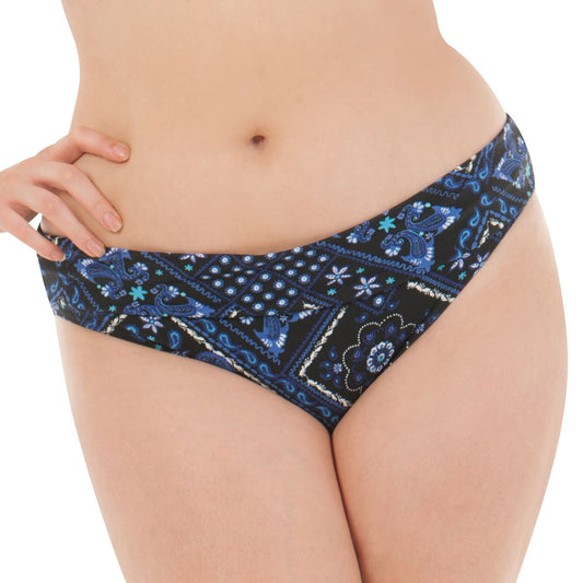 Curvy Kate Free Spirit Fold Bikini Brief - Blue Mix