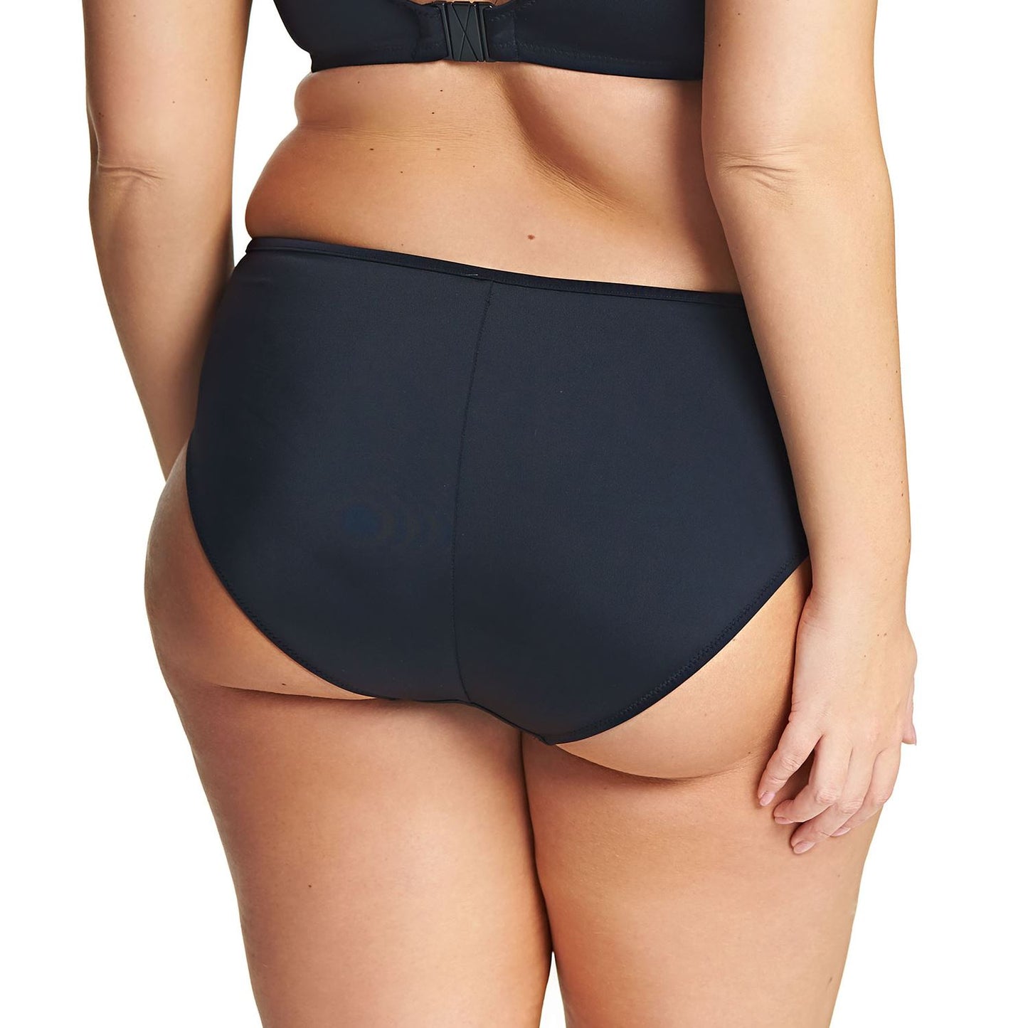 Elomi Abstract Mid Rise Bikini Brief - Black