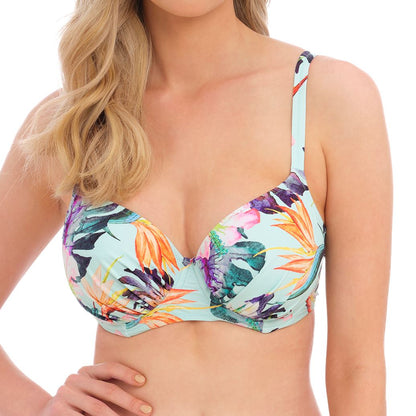 Fantasie Paradiso Gathered Full Cup Bikini Top - Soft Mint
