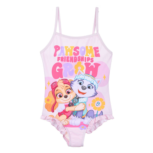 Girls Paw Patrol 'Pawsome Friendships Grow' Swimsuit - Pink