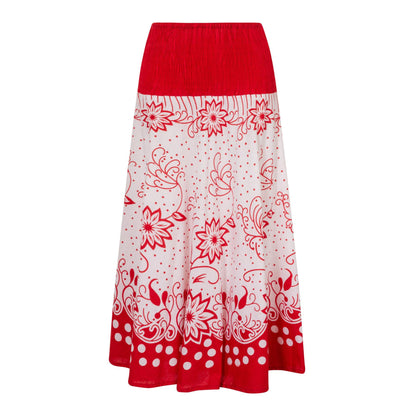 Pistachio 2 In 1 Dress/Skirt - Red
