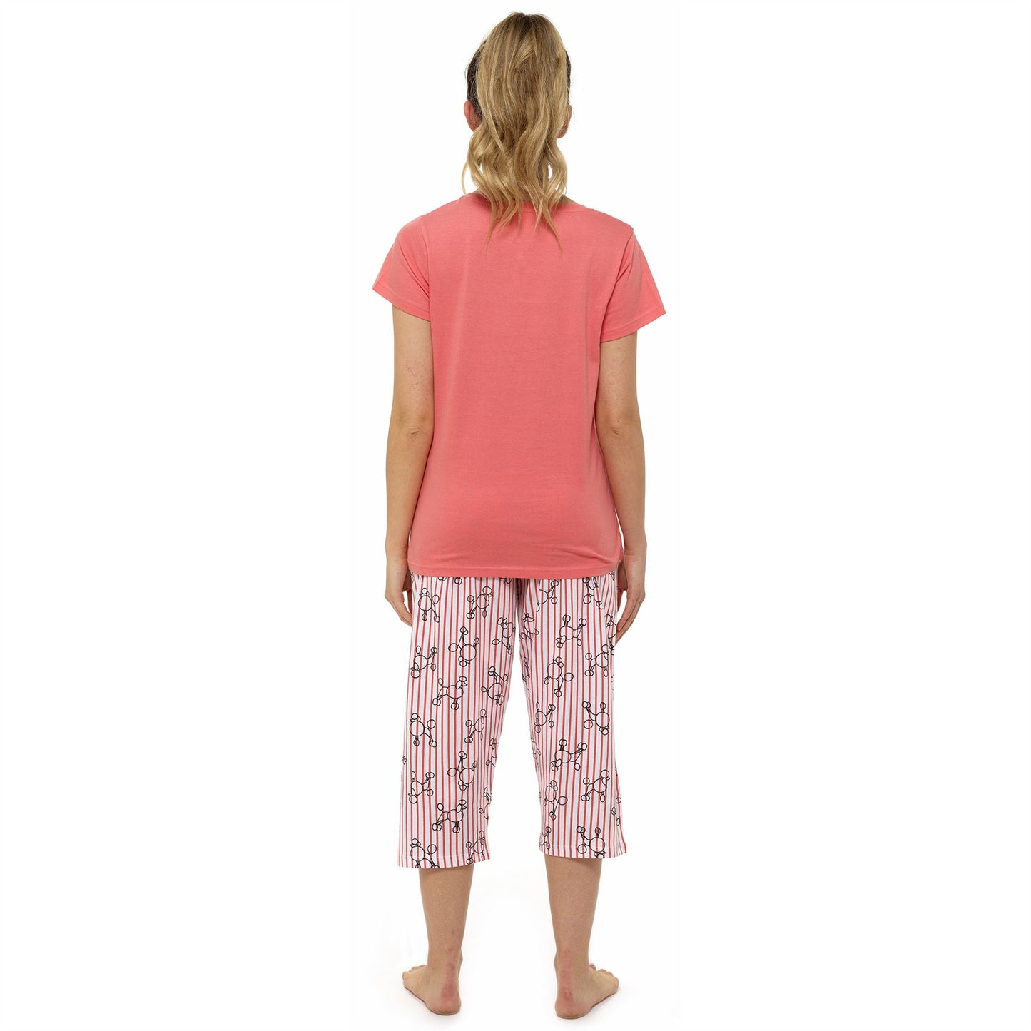 Follow That Dream Womens 'Ooh La La!' Poodle Pyjama Set - Coral