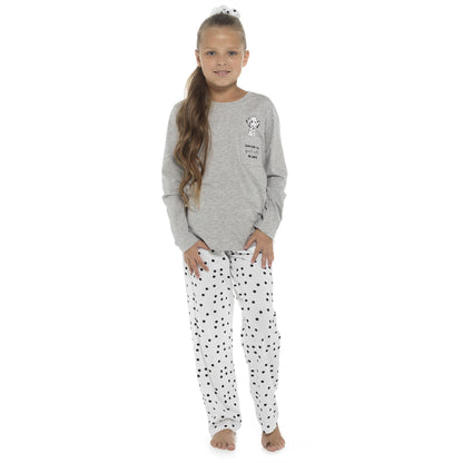 Follow That Dream Kids Dalmatian Pyjamas - Grey/Print