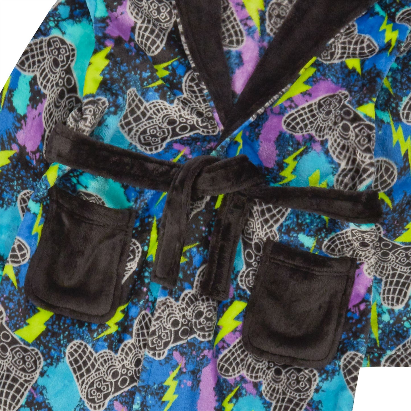 4Kidz Kids Gaming Fleece Robe - Multi