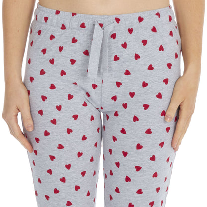 Forever Dreaming Womens 'Heart On My Sleeve' Pyjama Set - White
