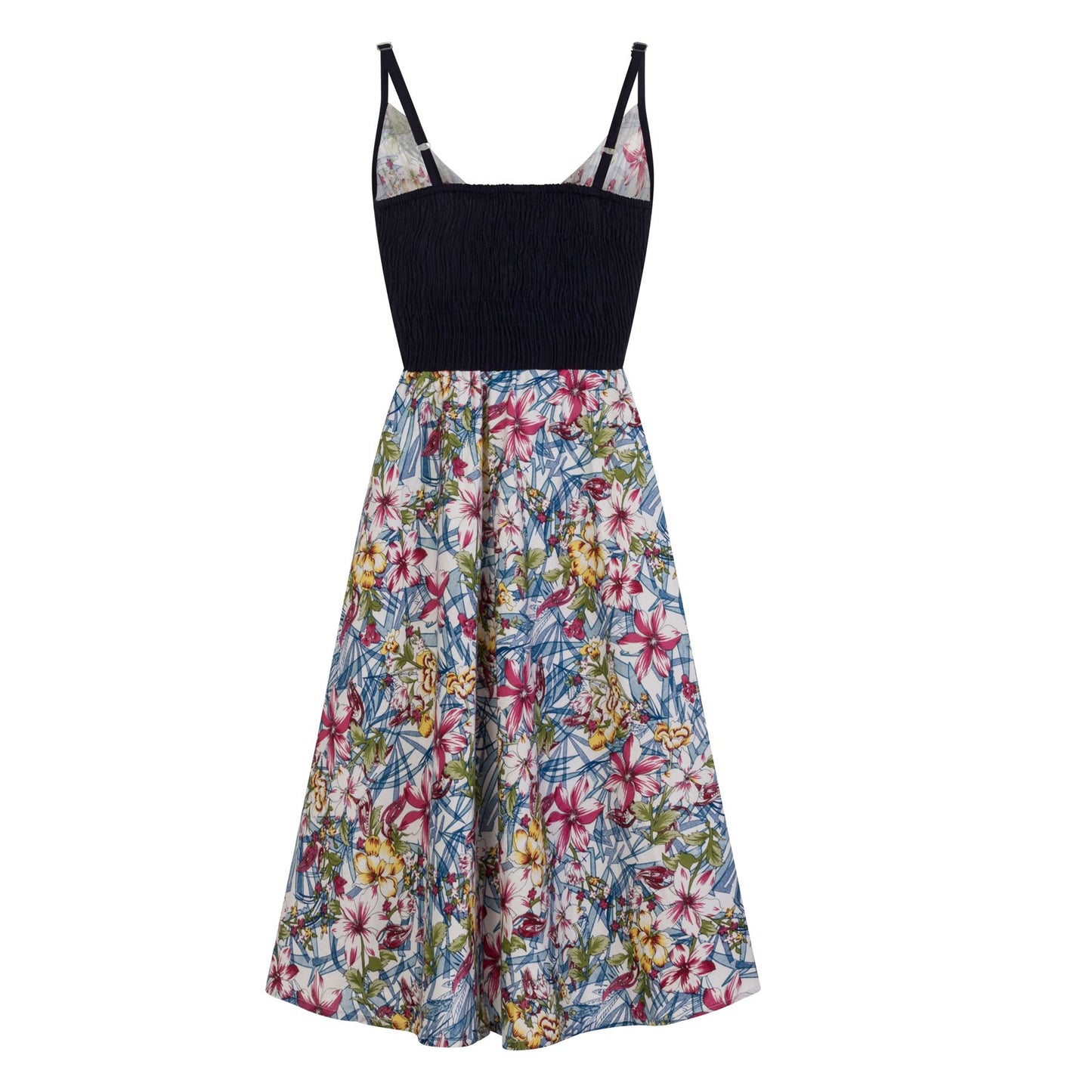 Pistachio Floral Print Crossover Dress