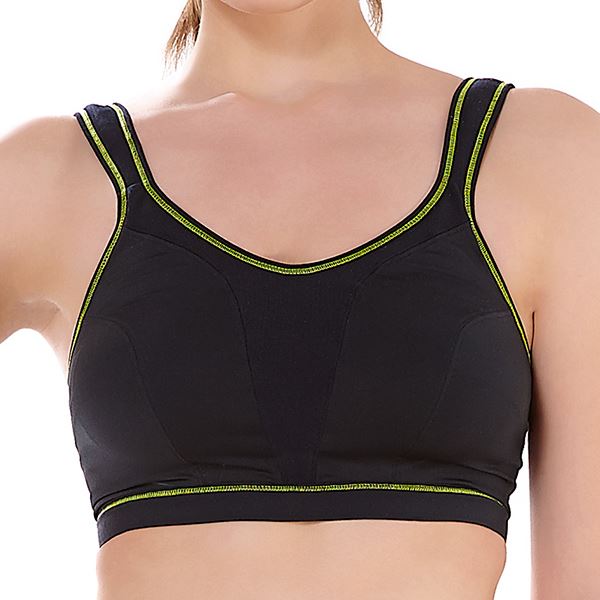Freya Active Force Crop Top Soft Cup Sports Bra - Black