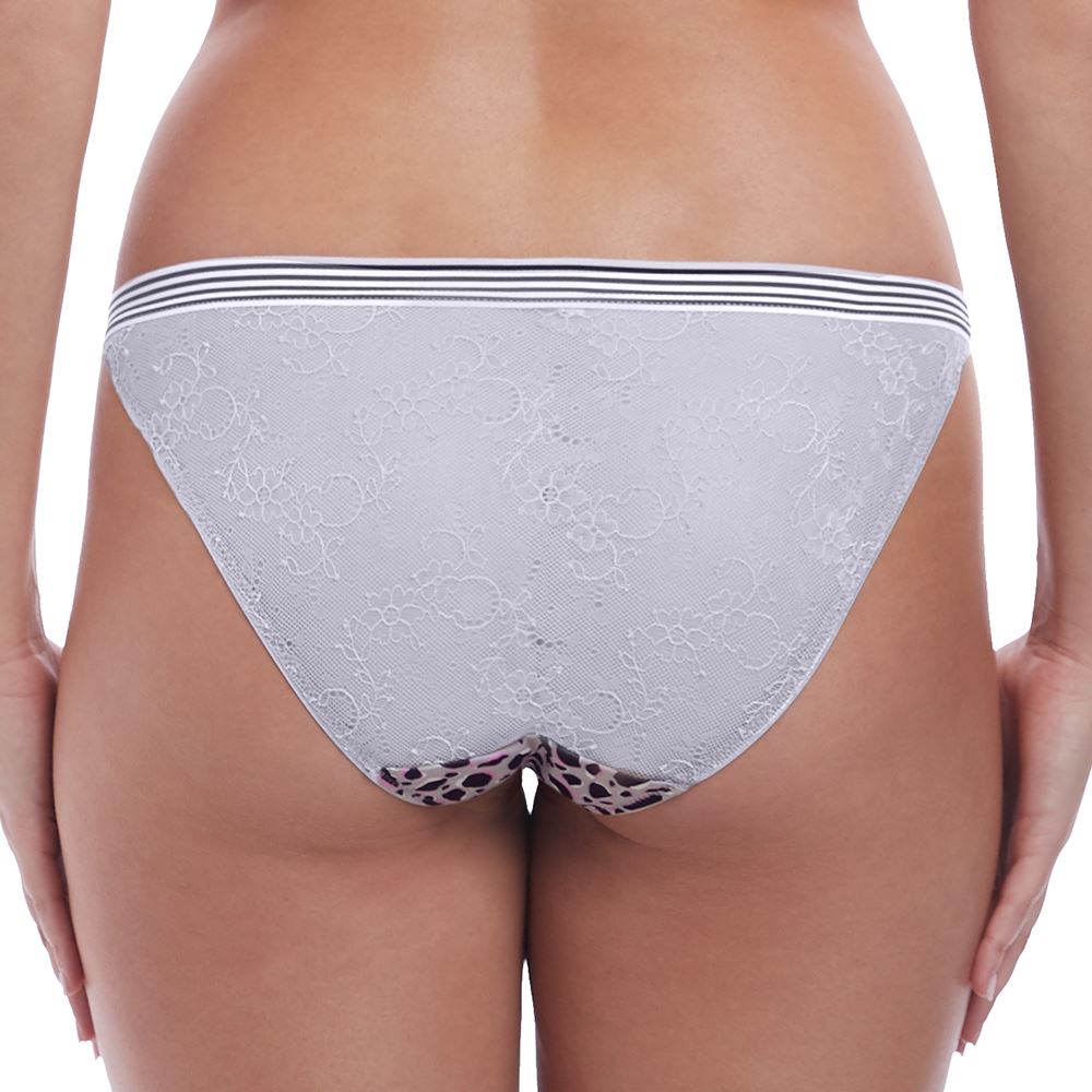 Freya Wild Brief - Grey Leopard