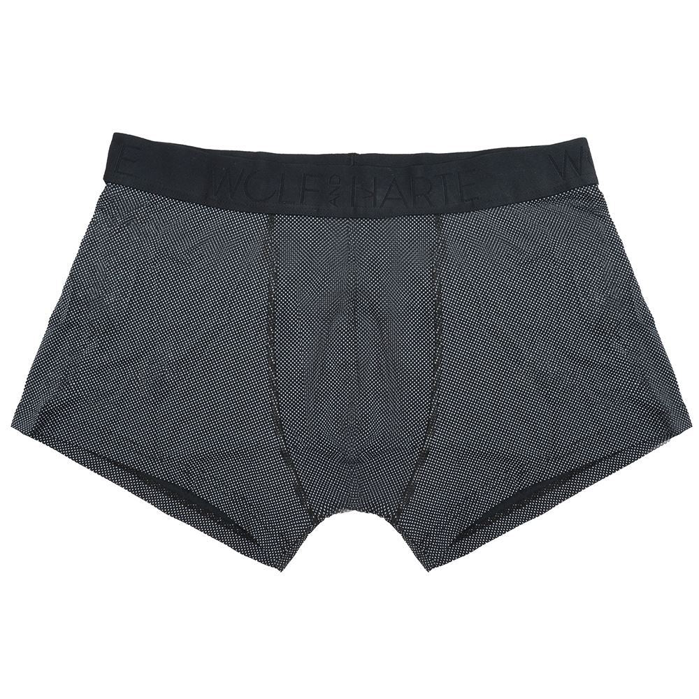 Wolf and Harte Mens Bamboo Rich Trunks (2 Pack) - Black Dots