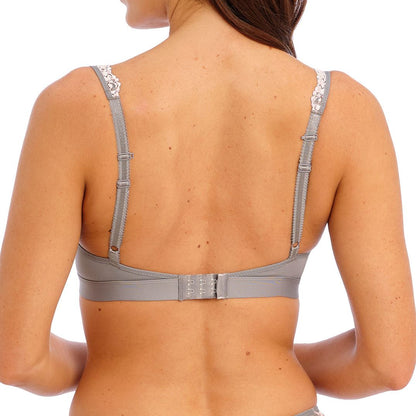 Wacoal Embrace Lace Soft Cup Bra - Smoke/Crystal Pink