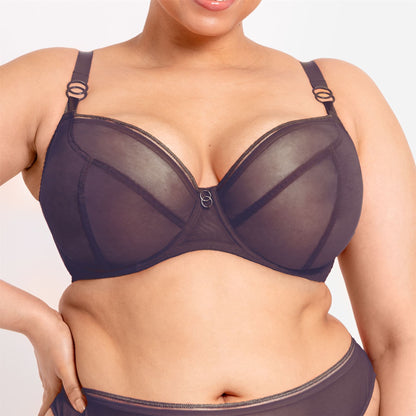 Curvy Kate Lifestyle Plunge Bra - Plum Purple