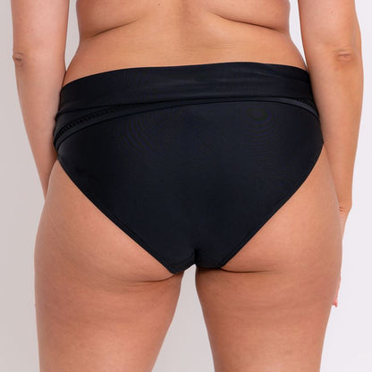 Curvy Kate First Class Deep Fold Over Bikini Brief - Black