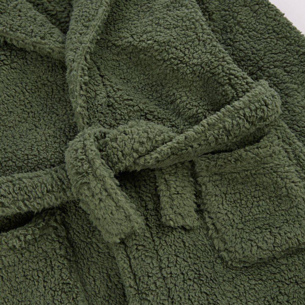 Cargo Bay Boys Borg Fleece Robe - Olive Cargo Bay
