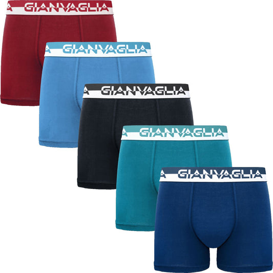 Gianvaglia Deluxe Boxer Shorts (5 Pack) - Multi/White