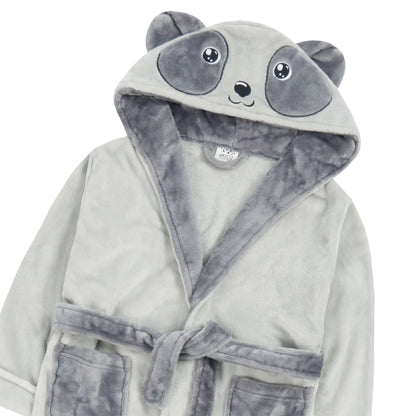 4Kidz Kids Novelty Panda Robe - Grey