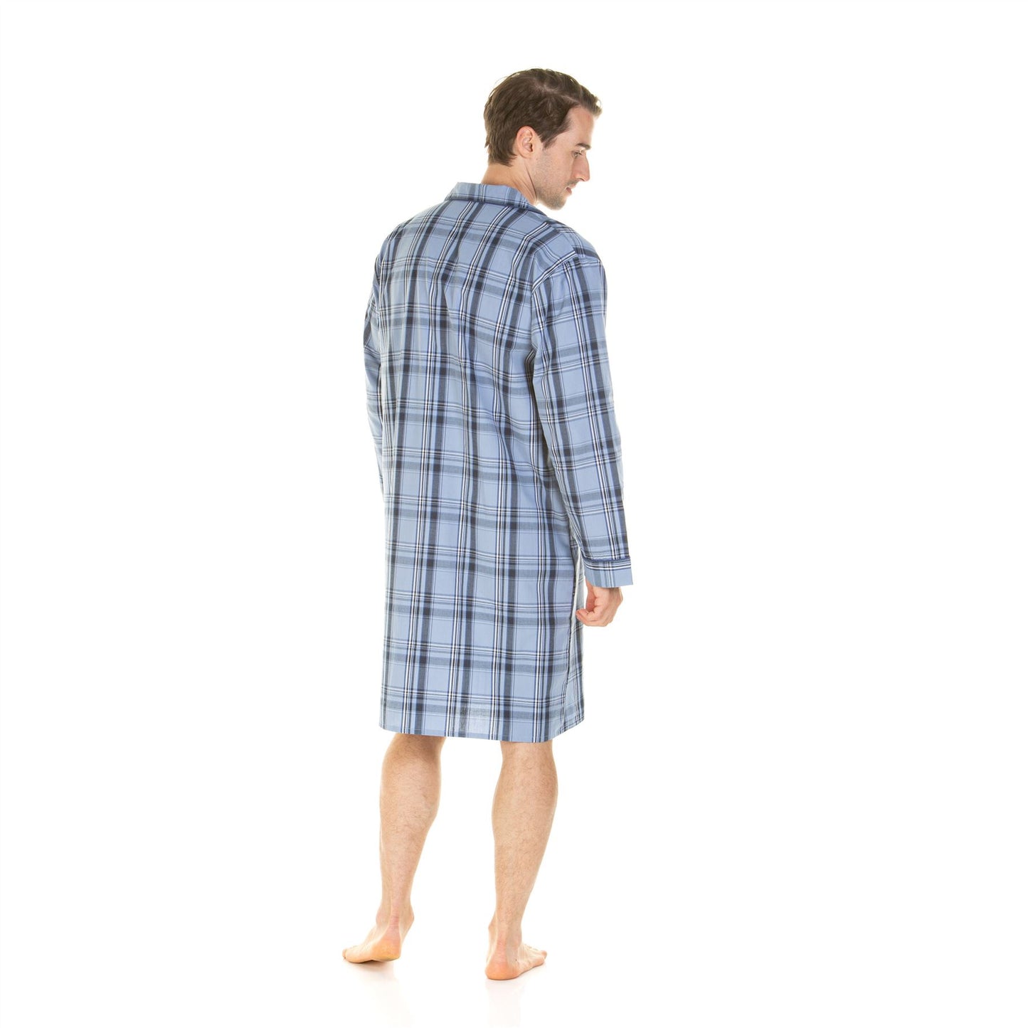 Haigman Mens Cotton Nightshirt - Big Check