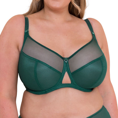 Curvy Kate Victory Balcony Bra - Forest Green Curvy Kate