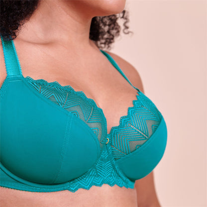 Curvy Kate Wild One Balcony Bra - Teal Blue Curvy Kate