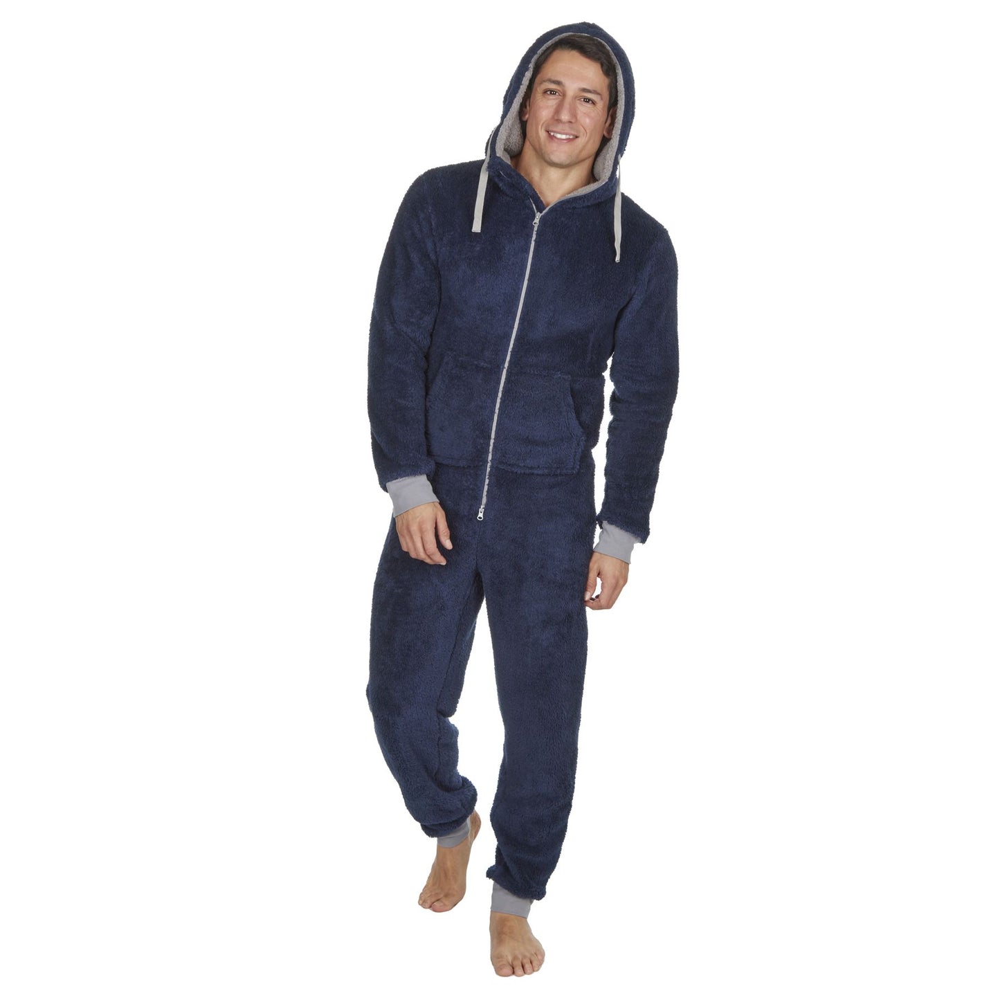 Onezee Mens Snuggle Fleece Onesie - Navy