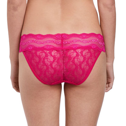 B.Tempt'd Lace Kiss Brief - Pink Peacock