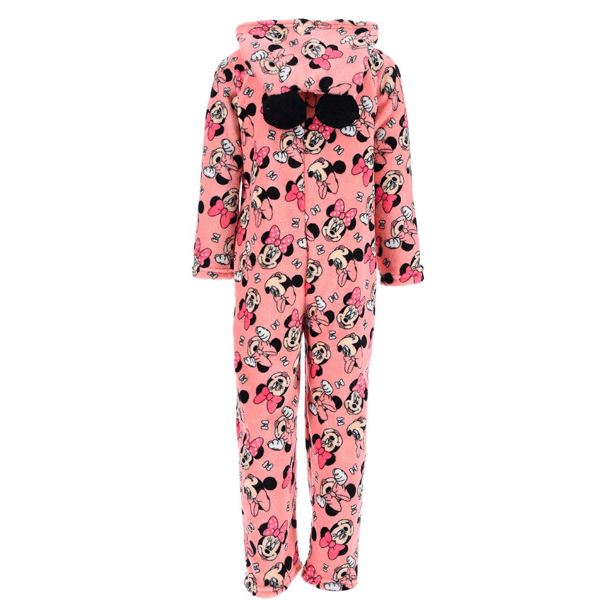 Minnie Mouse Kids Fleece Bow Onesie Pink
