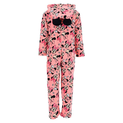 Minnie Mouse Kids Fleece Bow Onesie Pink