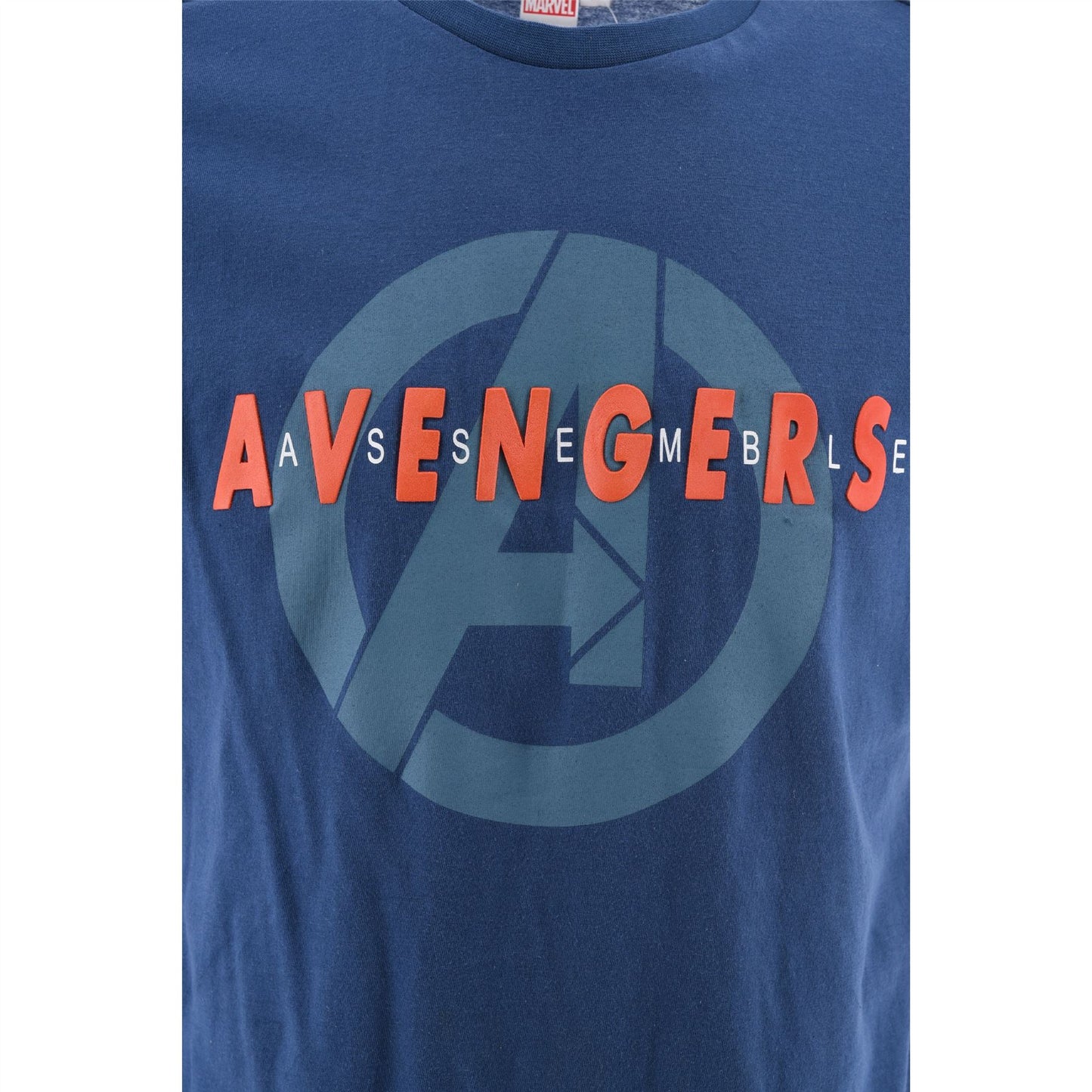 Mens Avengers Assemble Short Pyjama Set - Navy