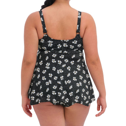 Elomi Plain Sailing Tankini Top - Black Daisy