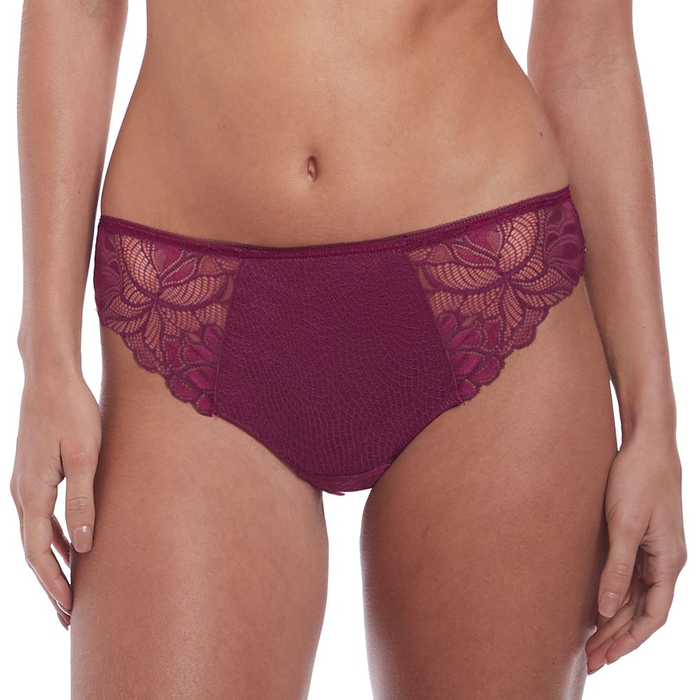 Fantasie Memoir Brazilian Thong - Black Cherry