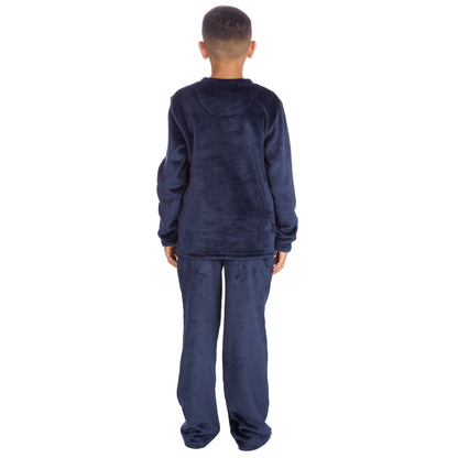 Cargo Bay Kids Flannel Fleece Pyjamas - Navy