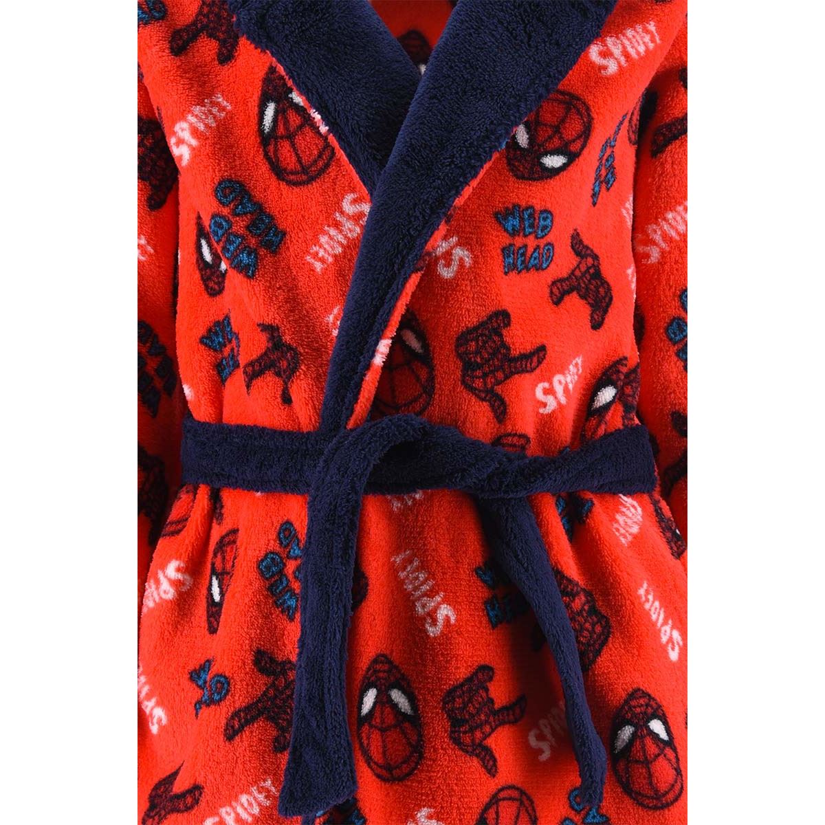Spiderman Kids Fleece 'Spidey' Robe - Red