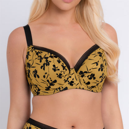 Curvy Kate Artisan Balcony Bra - Ochre/Black