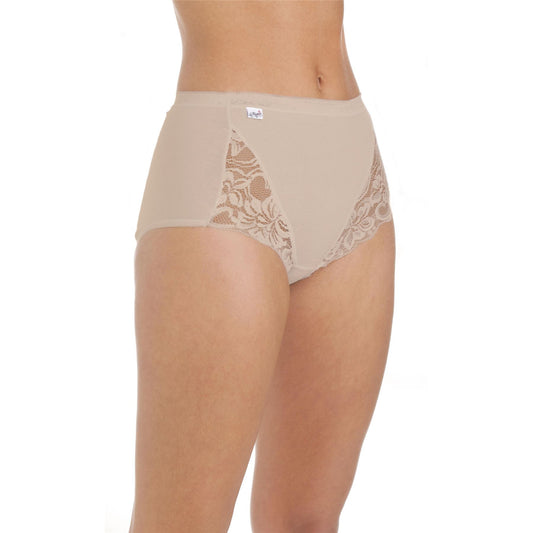La Marquise Lace Maxi Brief (3 Pack) - Beige