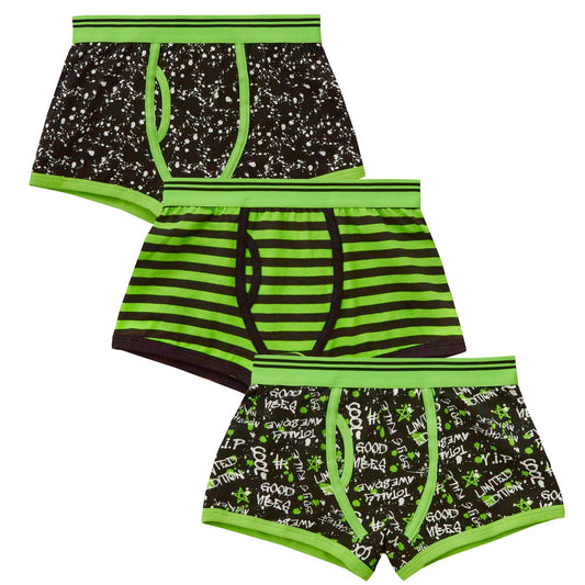 4Kidz Boys Boxer Shorts (3 Pack) - Graffiti (2-6 Years)