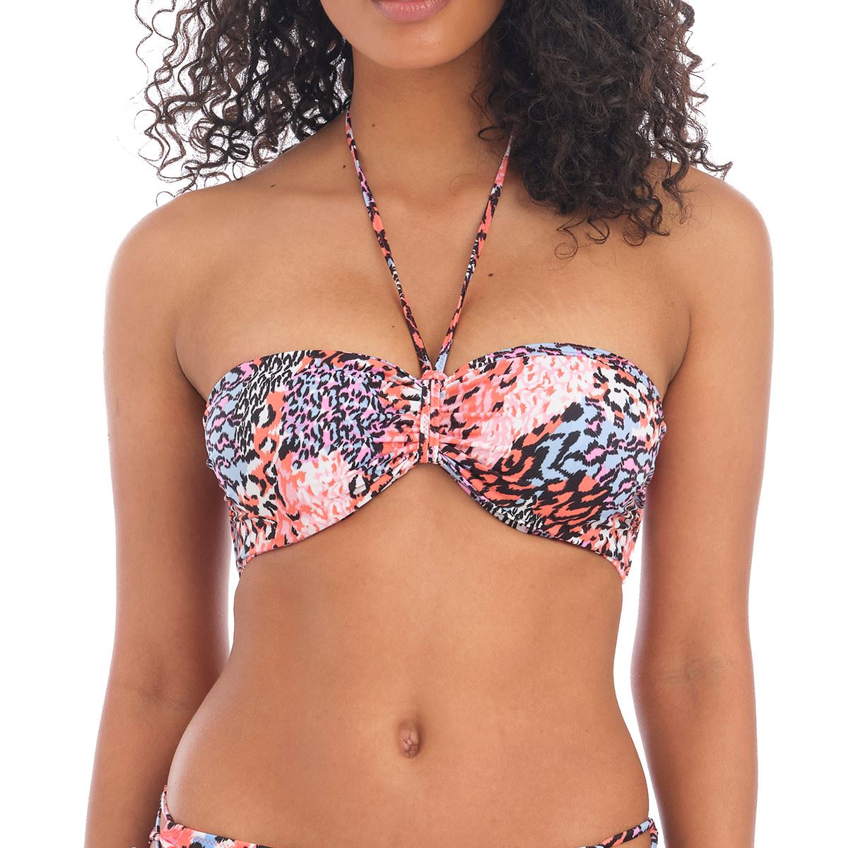 Freya Serengeti Haze Bandeau Bikini Top - Multi