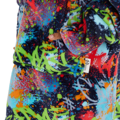 Huggable Hoodie Kids Fleece Oversized Hoodie - Graffiti