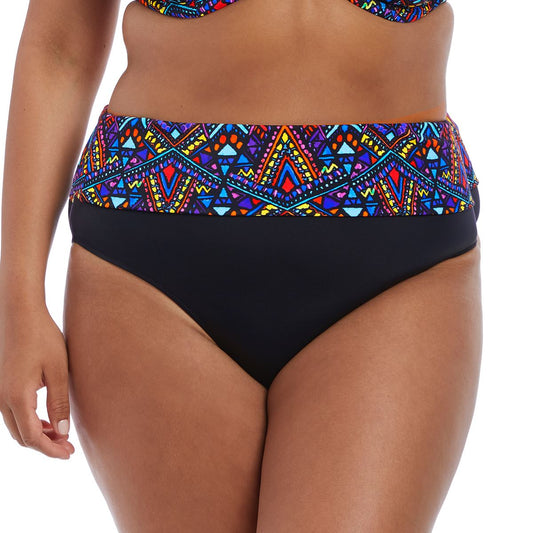 Elomi Aztec Fold Bikini Brief - Black