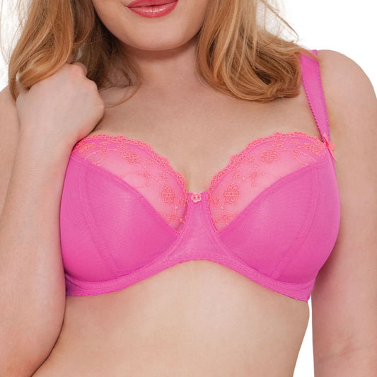 Curvy Kate Florence Balcony Bra - Shocking Pink