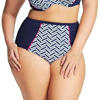 Elomi Chevron Classic Bikini Brief - Midnight