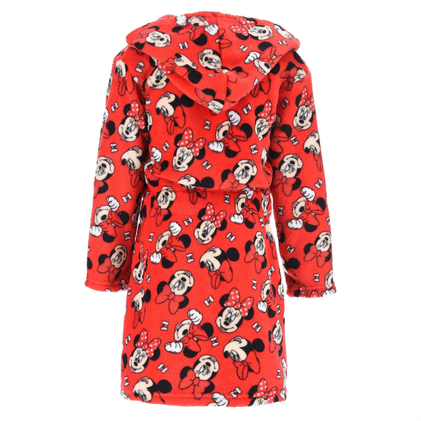 Minnie Mouse Kids Fleece Bow Robe - Red