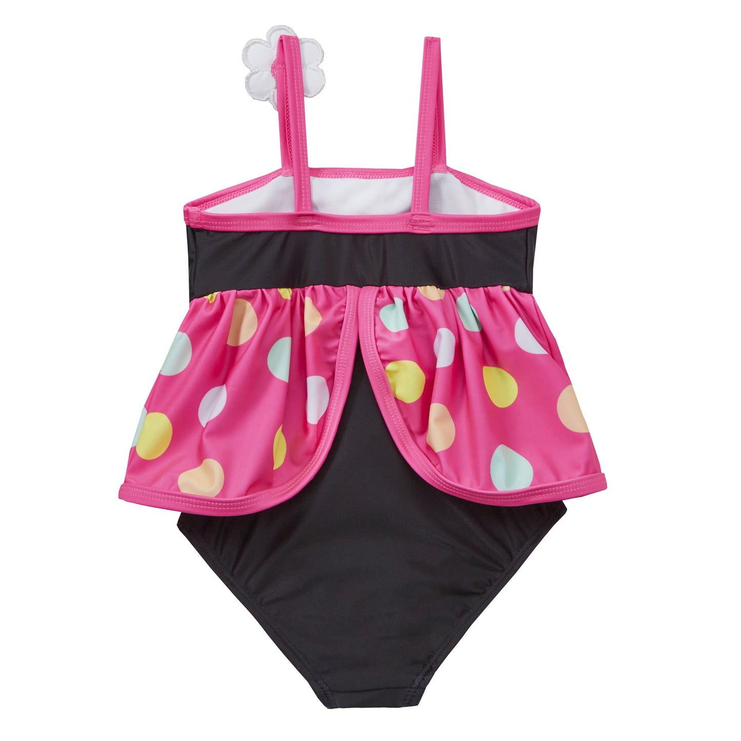 Girls Novelty Toucan Swimsuit - Black/Pink