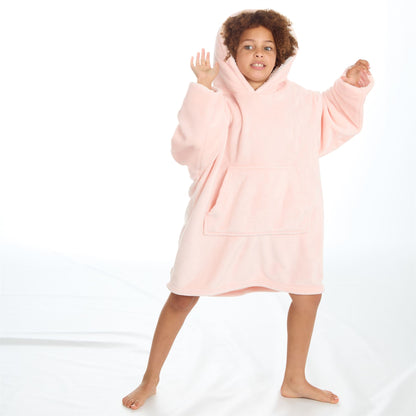 Slumber Party Kids Plush Fleece Oversized Hoodie - Pink