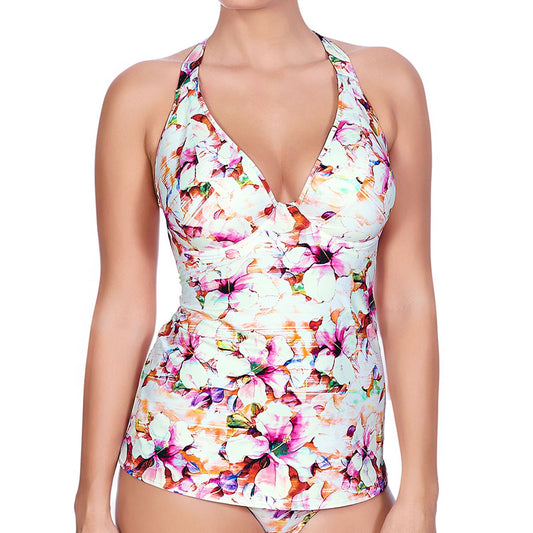 Freya Coral Bay Halter Tankini Top - Sunset